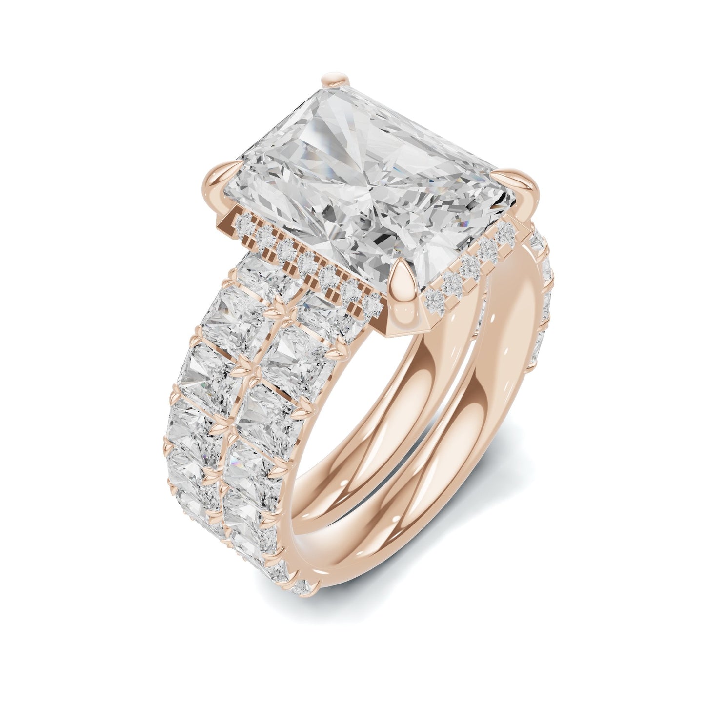 Double Band Stack Ring