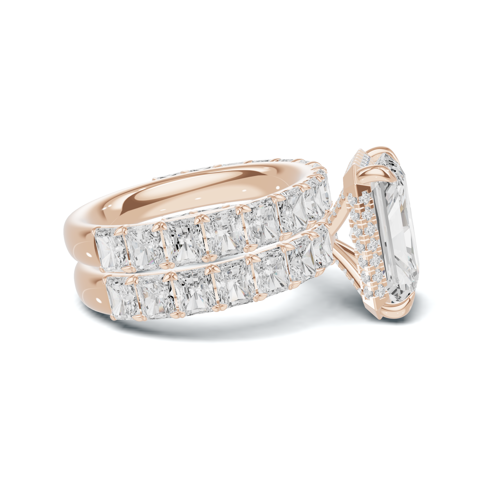Double Band Stack Ring