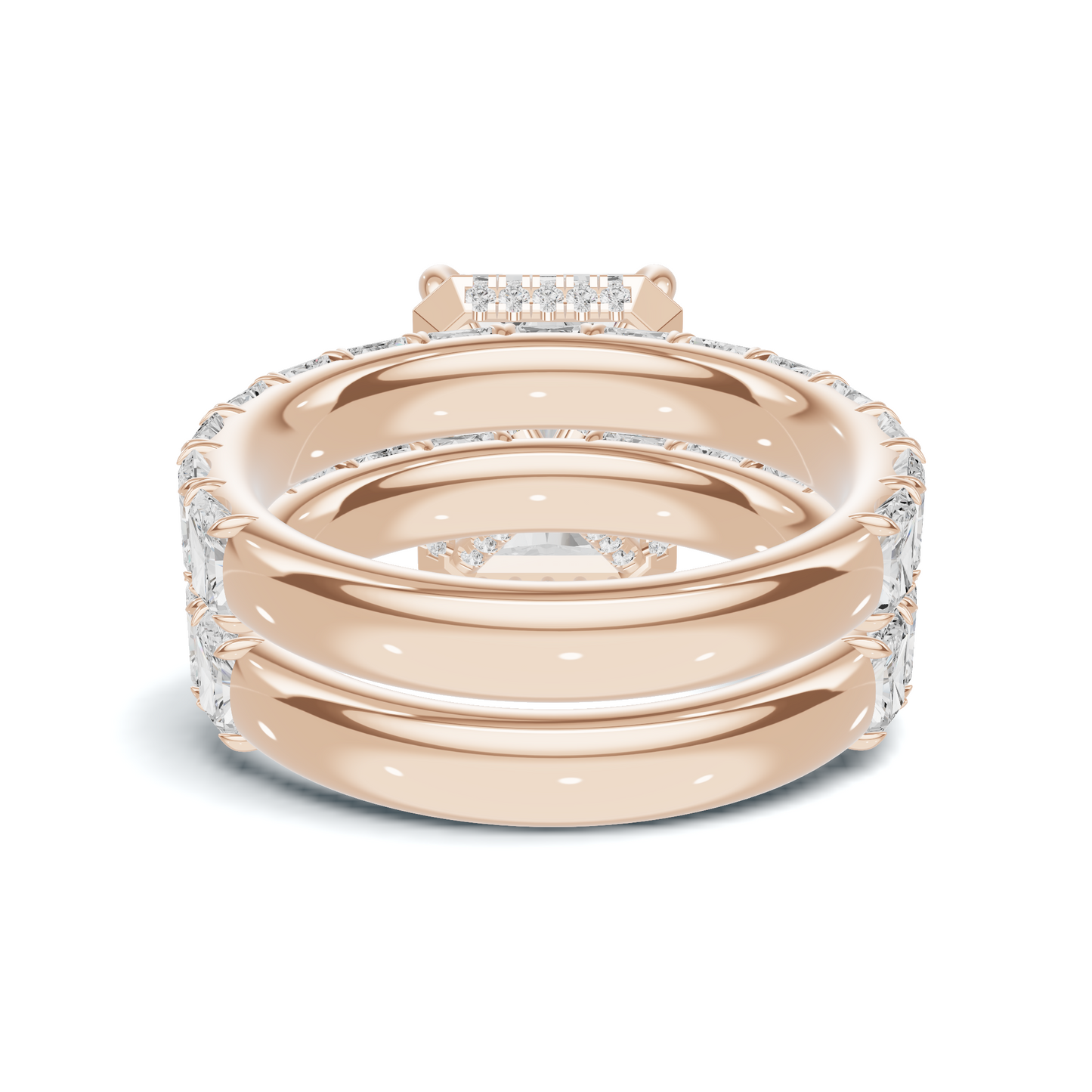 Double Band Stack Ring