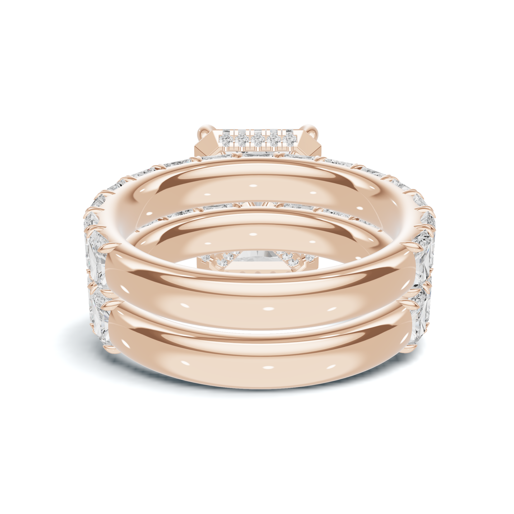 Double Band Stack Ring