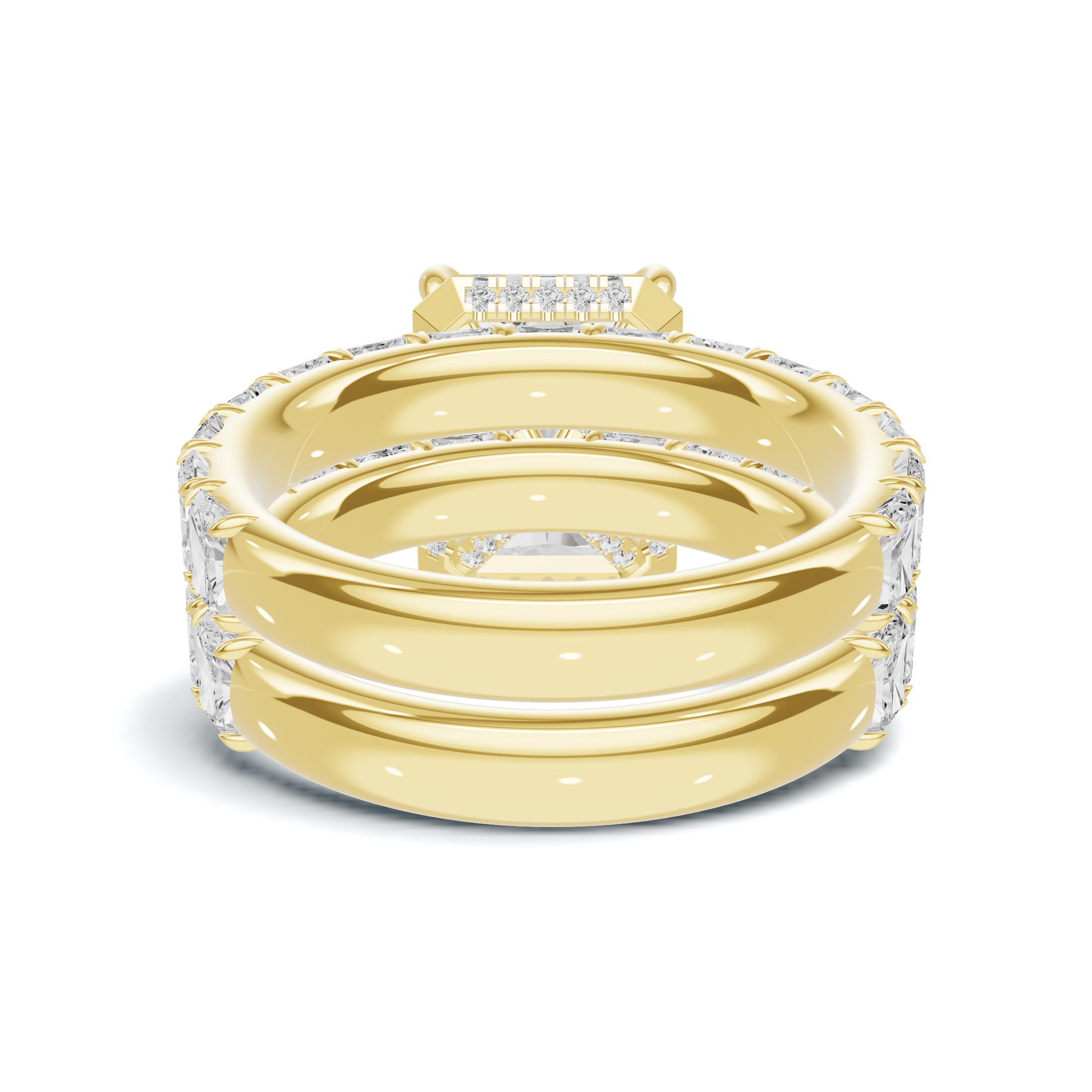 Double Band Stack Ring