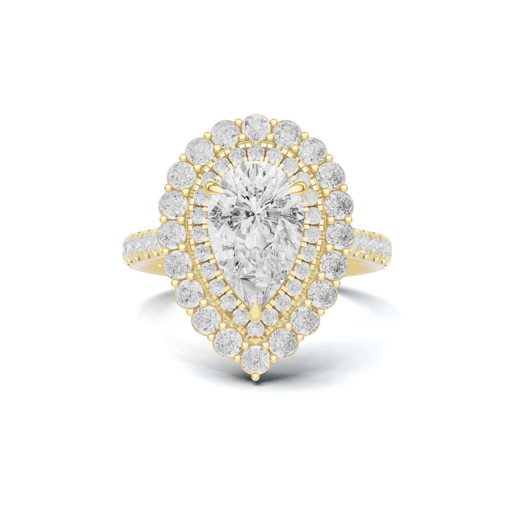 Double Halo Ring