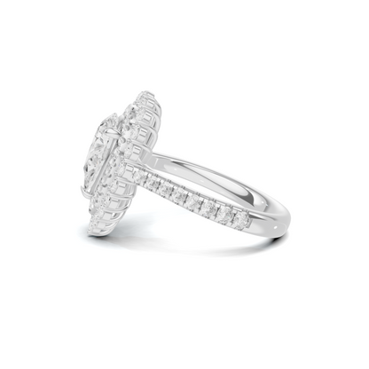 Double Halo Ring