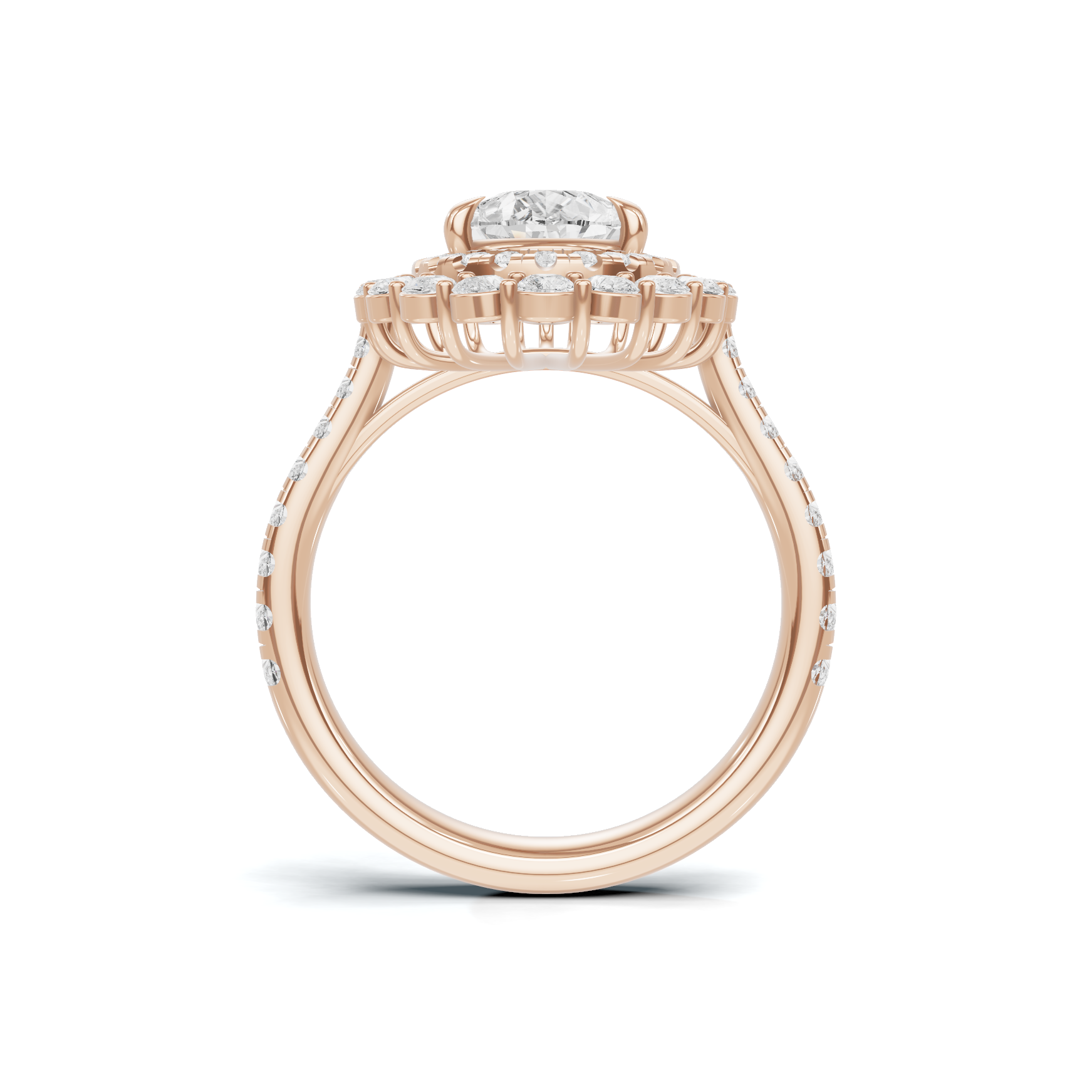 Double Halo Ring