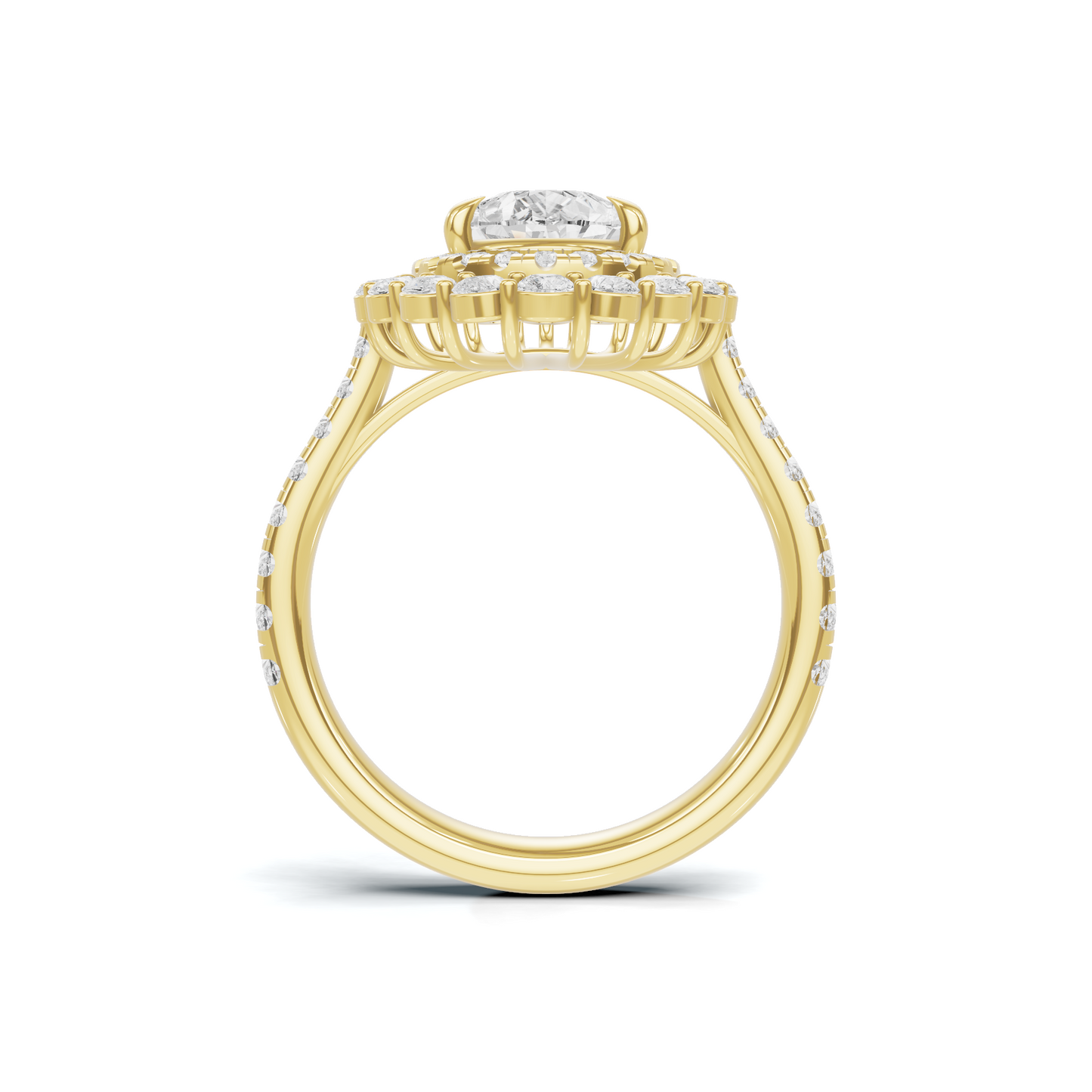 Double Halo Ring
