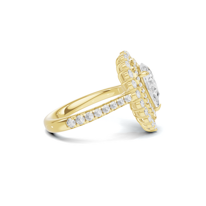 Double Halo Ring