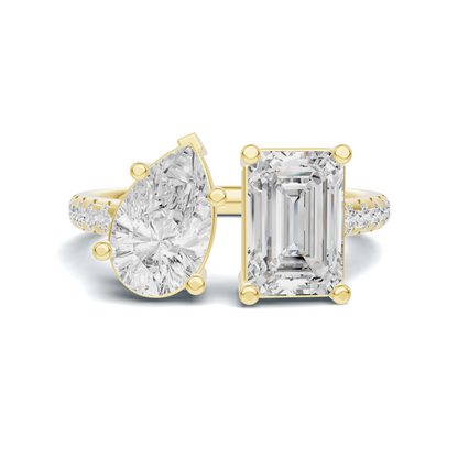 Dual Accent Statement Ring