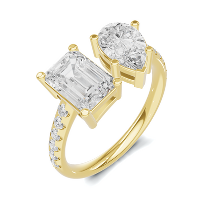 Dual Accent Statement Ring