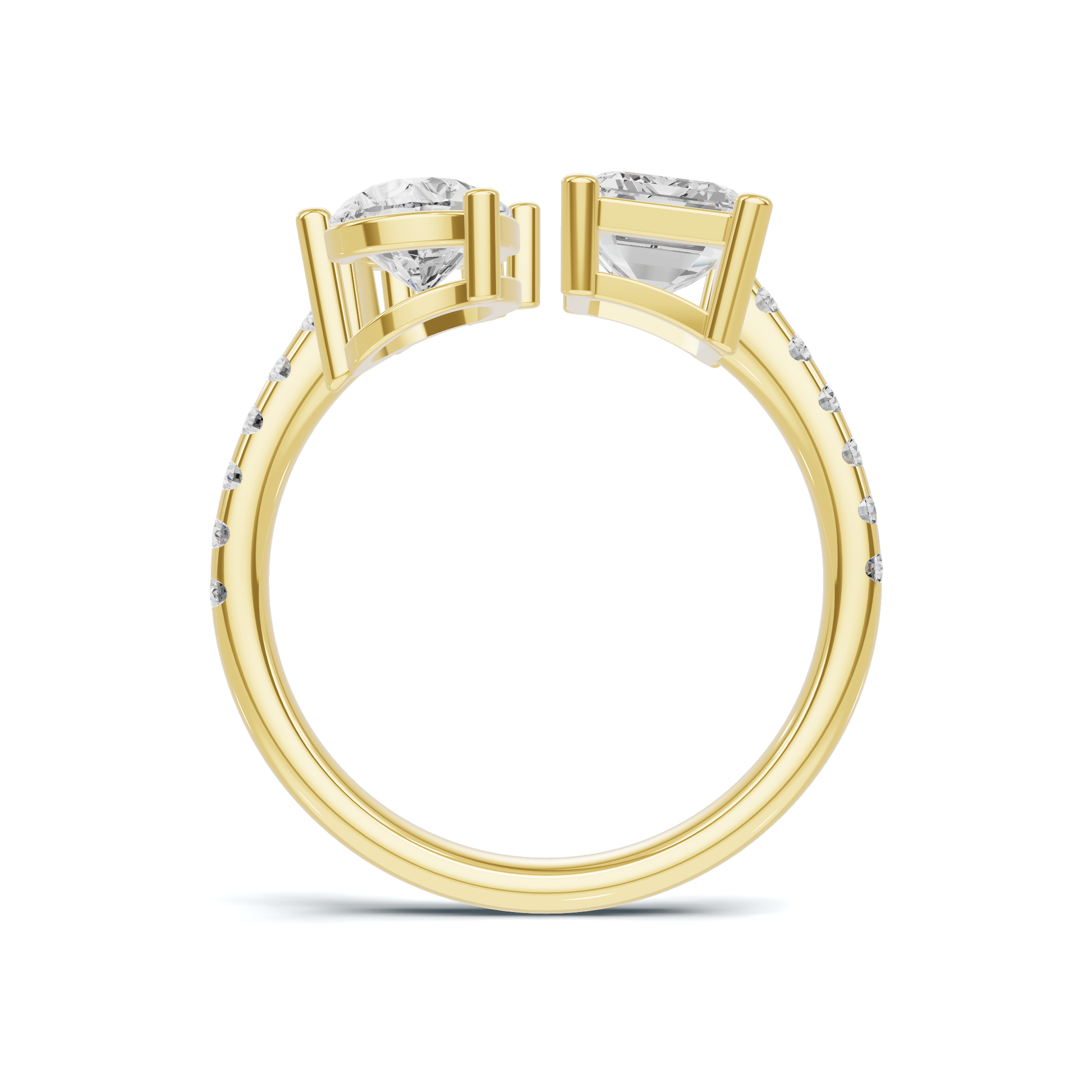 Dual Accent Statement Ring