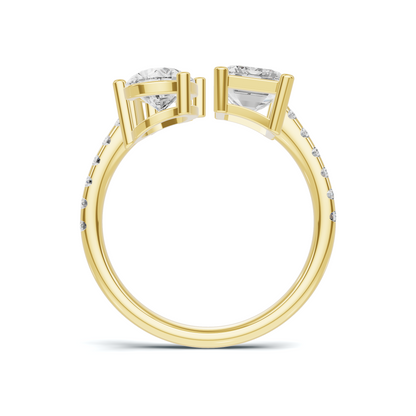 Dual Accent Statement Ring
