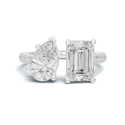 Dual Accent Statement Ring