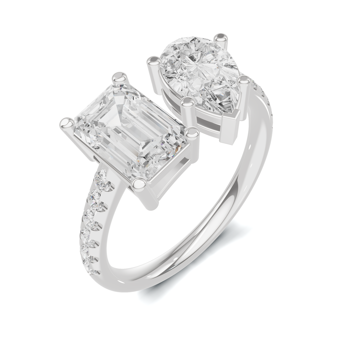 Dual Accent Statement Ring