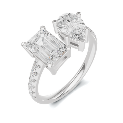 Dual Accent Statement Ring