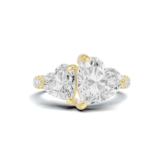 Dual Heart Statement Ring