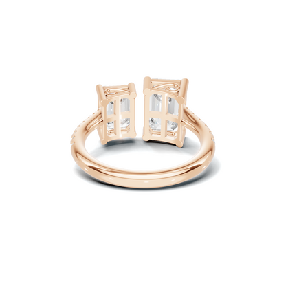 Dual Stone Open Ring