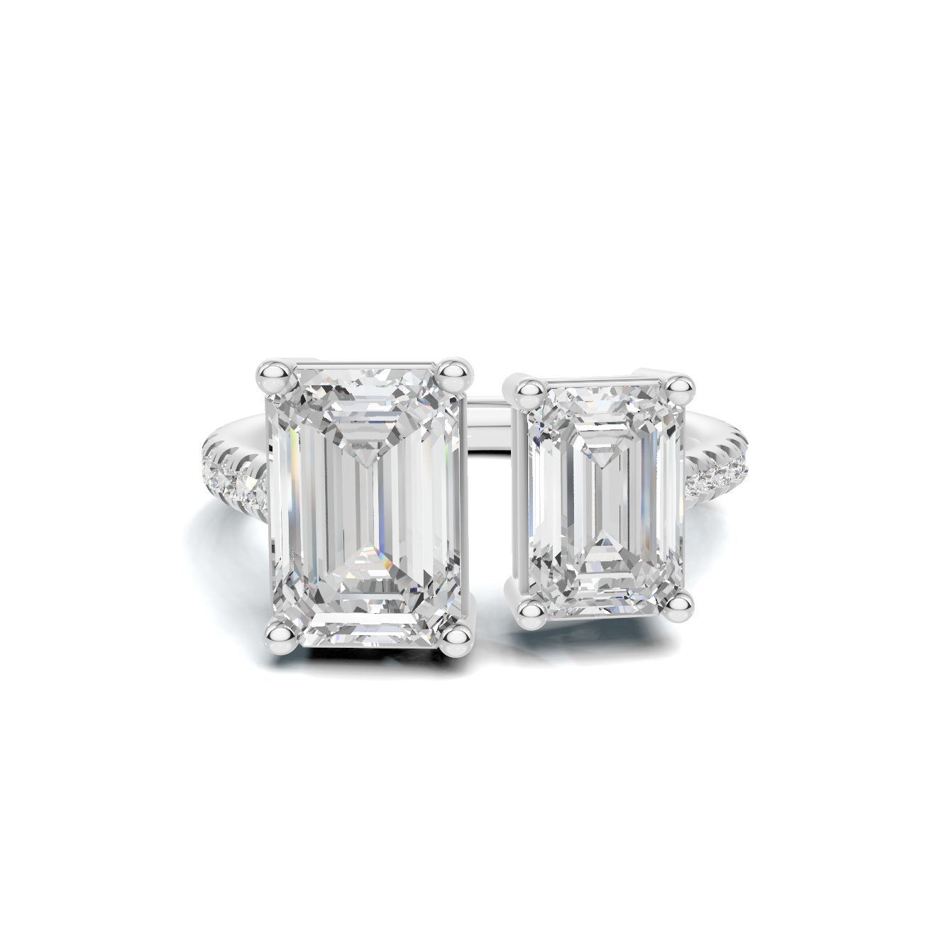 Dual Stone Open Ring