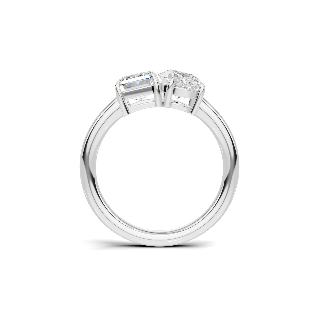 Dual Stone Toi Et Moi Ring