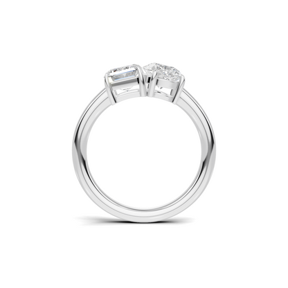 Dual Stone Toi Et Moi Ring