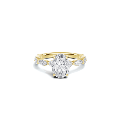 Elegant Accented Band Ring