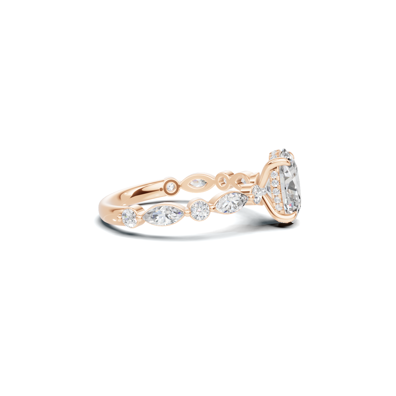 Elegant Accented Band Ring