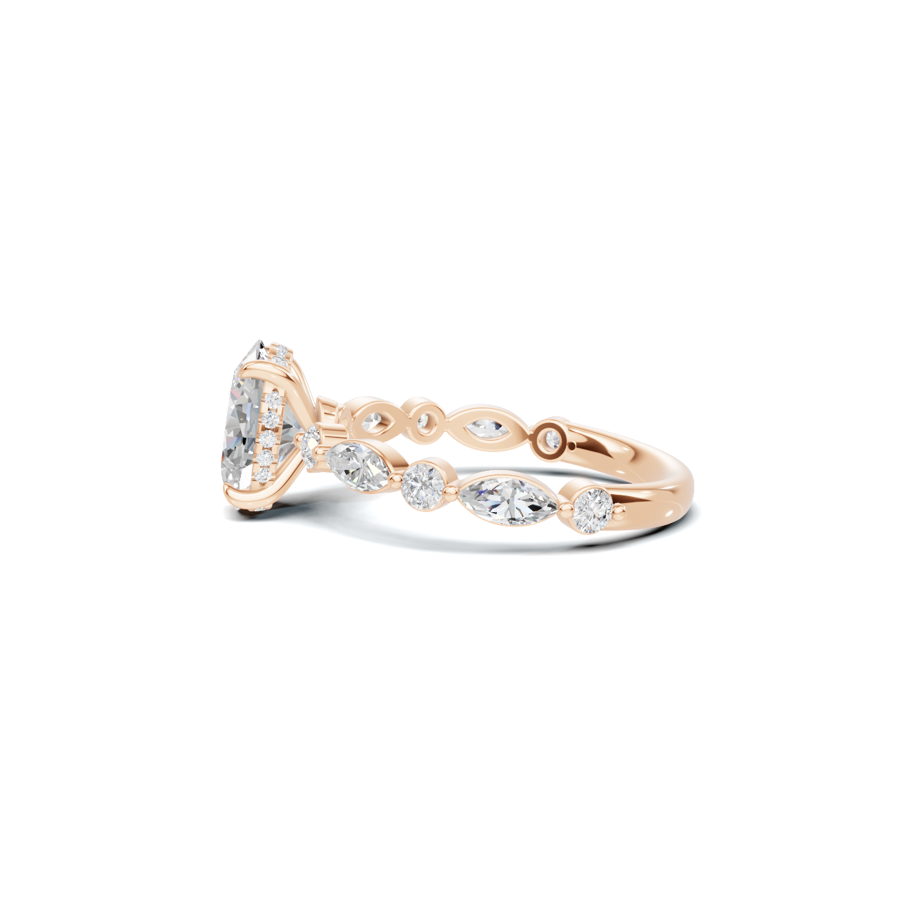 Elegant Accented Band Ring