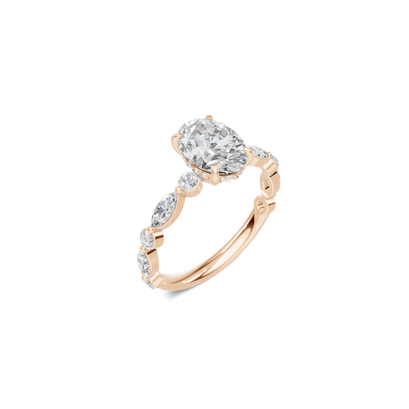 Elegant Accented Band Ring