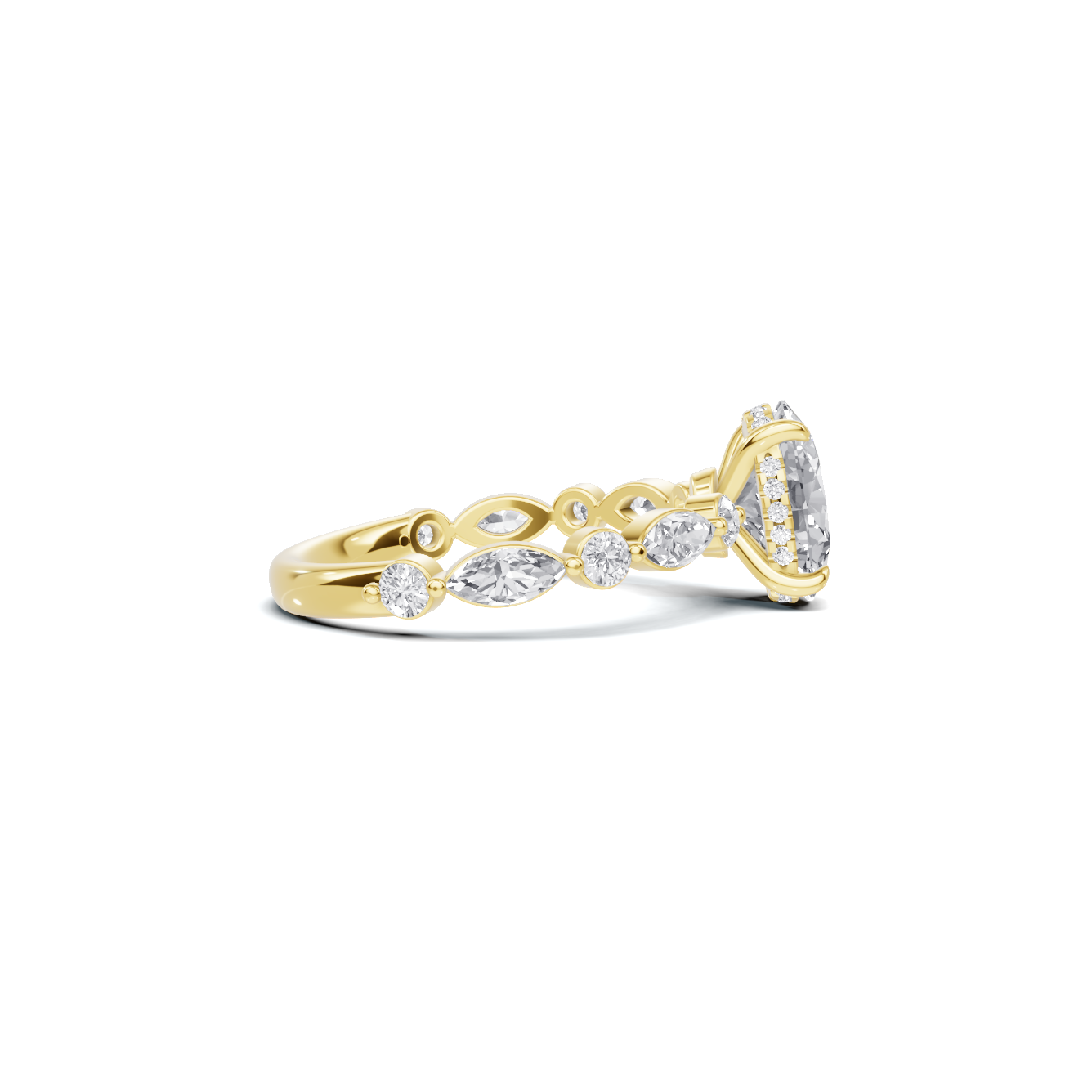 Elegant Accented Band Ring
