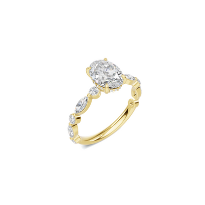 Elegant Accented Band Ring