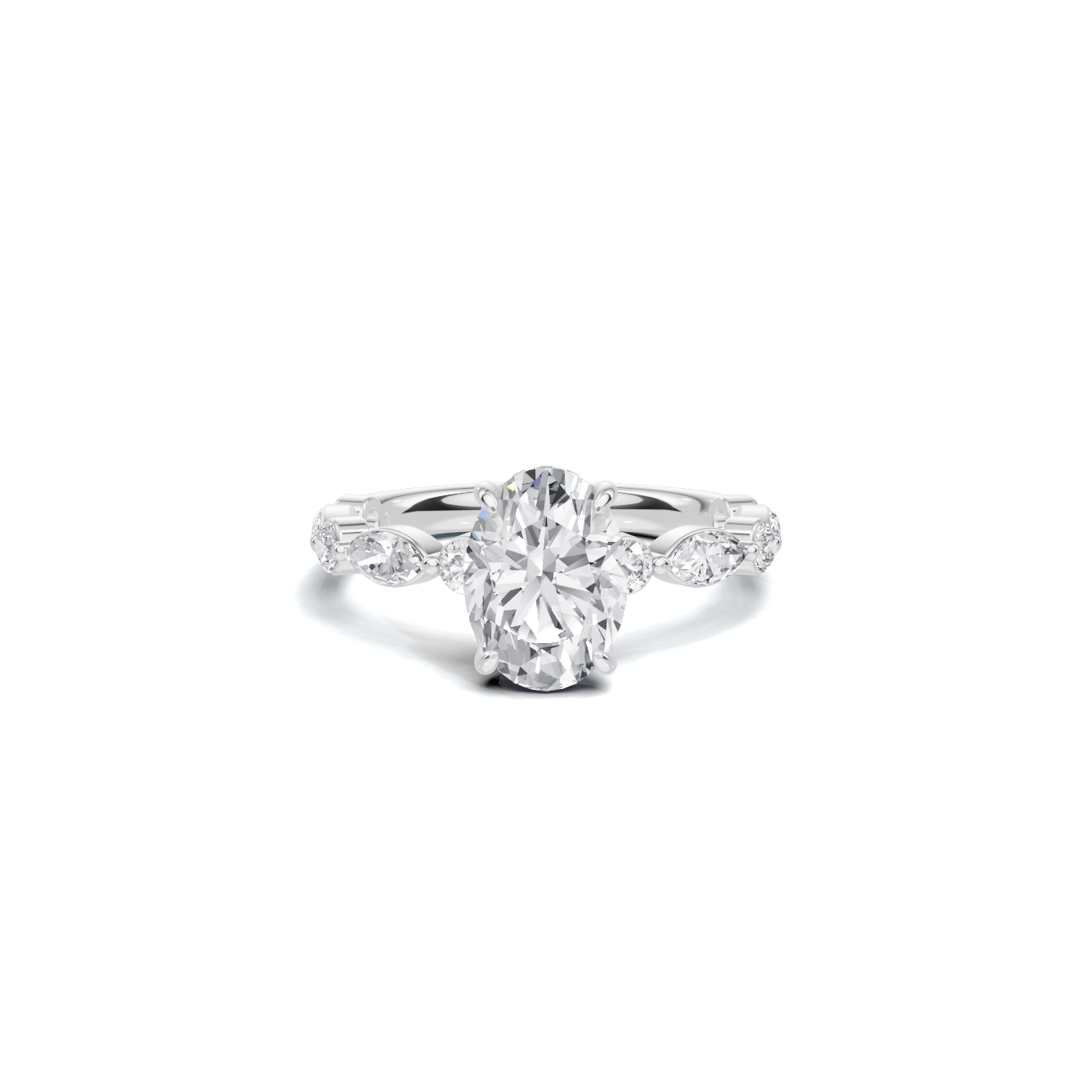Elegant Accented Band Ring