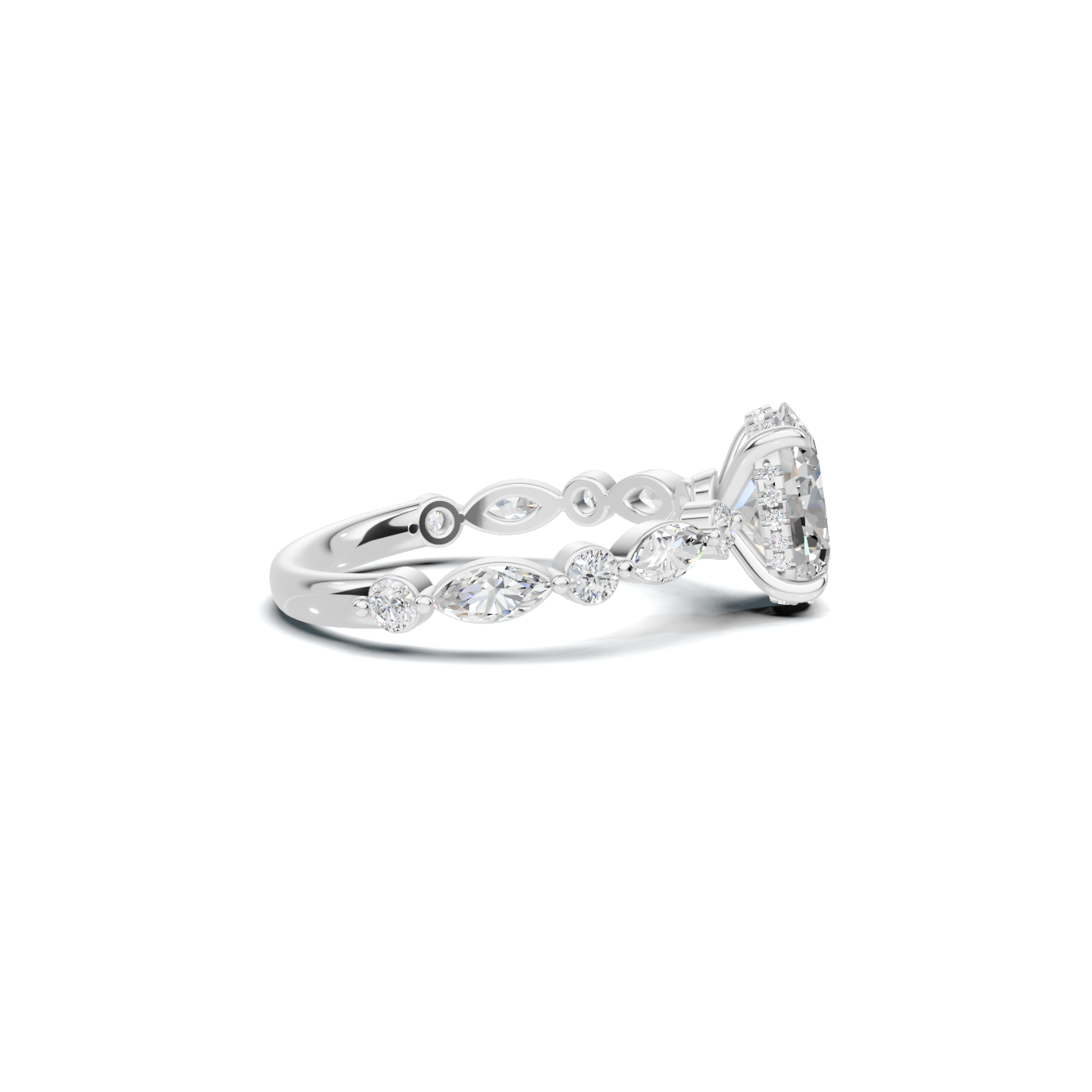 Elegant Accented Band Ring
