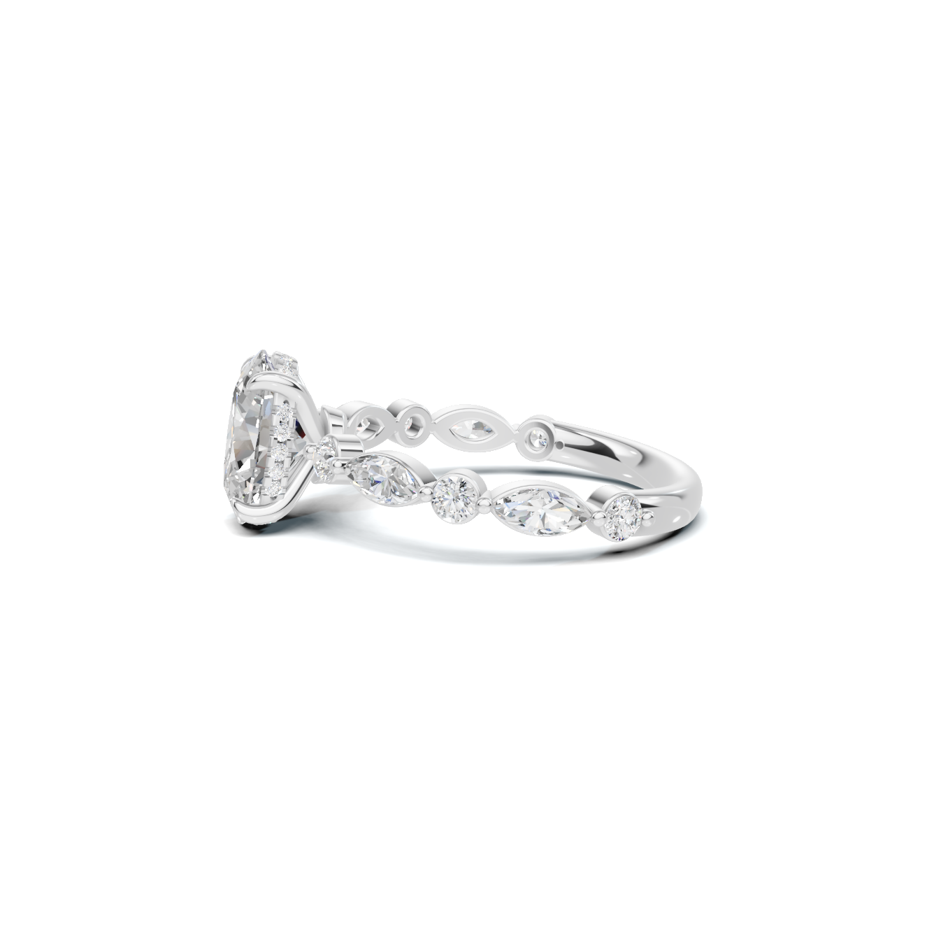 Elegant Accented Band Ring