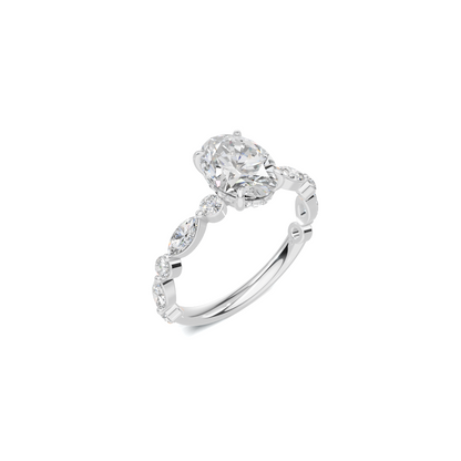Elegant Accented Band Ring