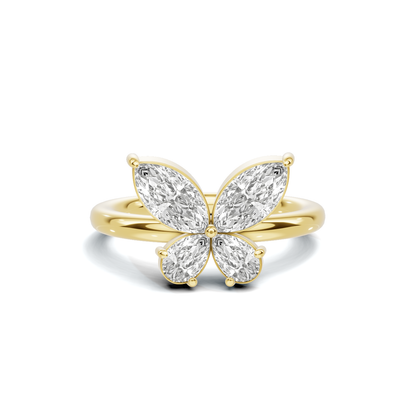 Elegant Butterfly Motif Ring