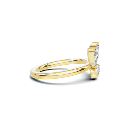 Elegant Butterfly Motif Ring