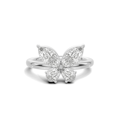 Elegant Butterfly Motif Ring