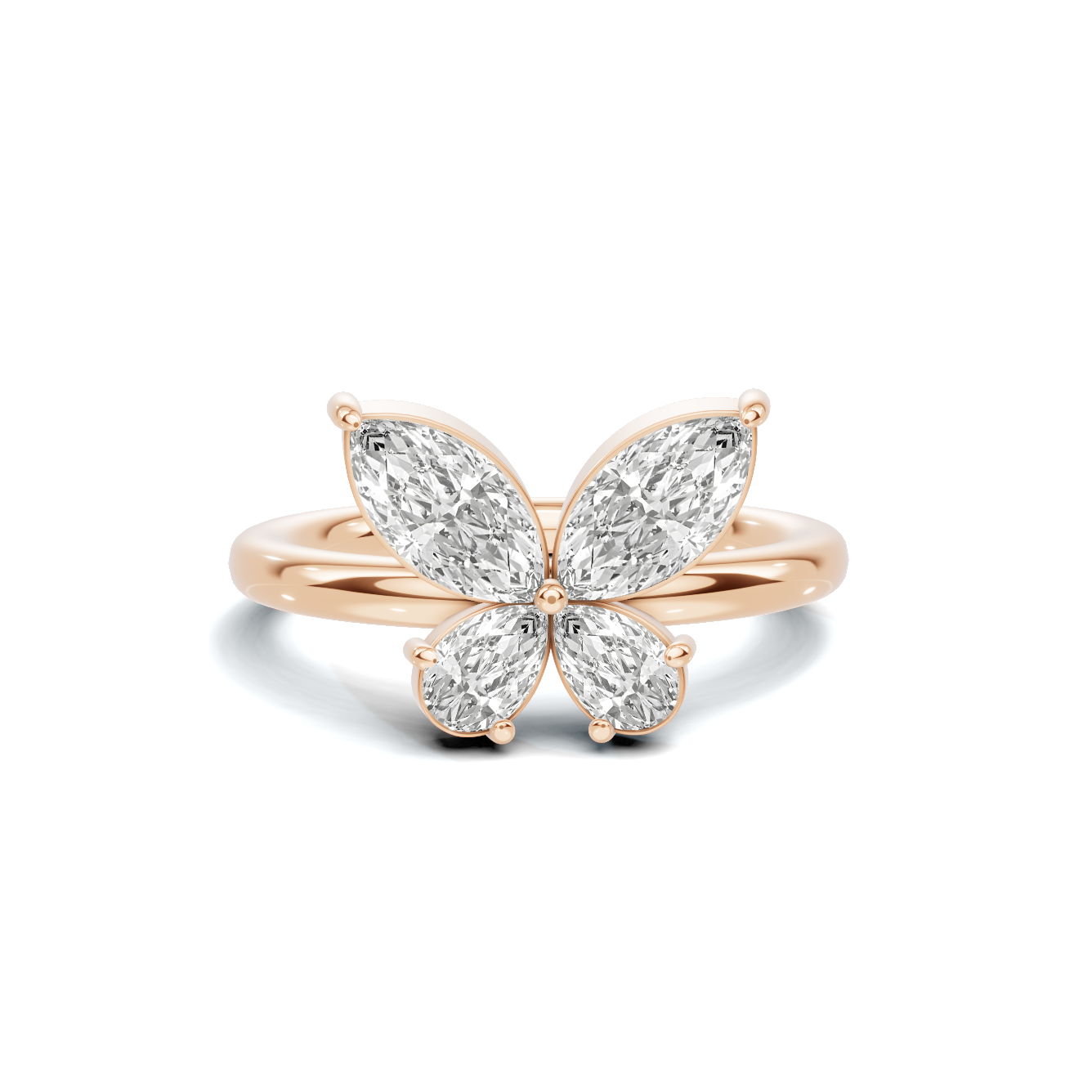 Elegant Butterfly Motif Ring