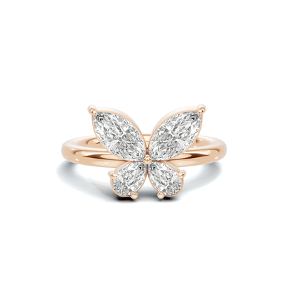 Elegant Butterfly Motif Ring
