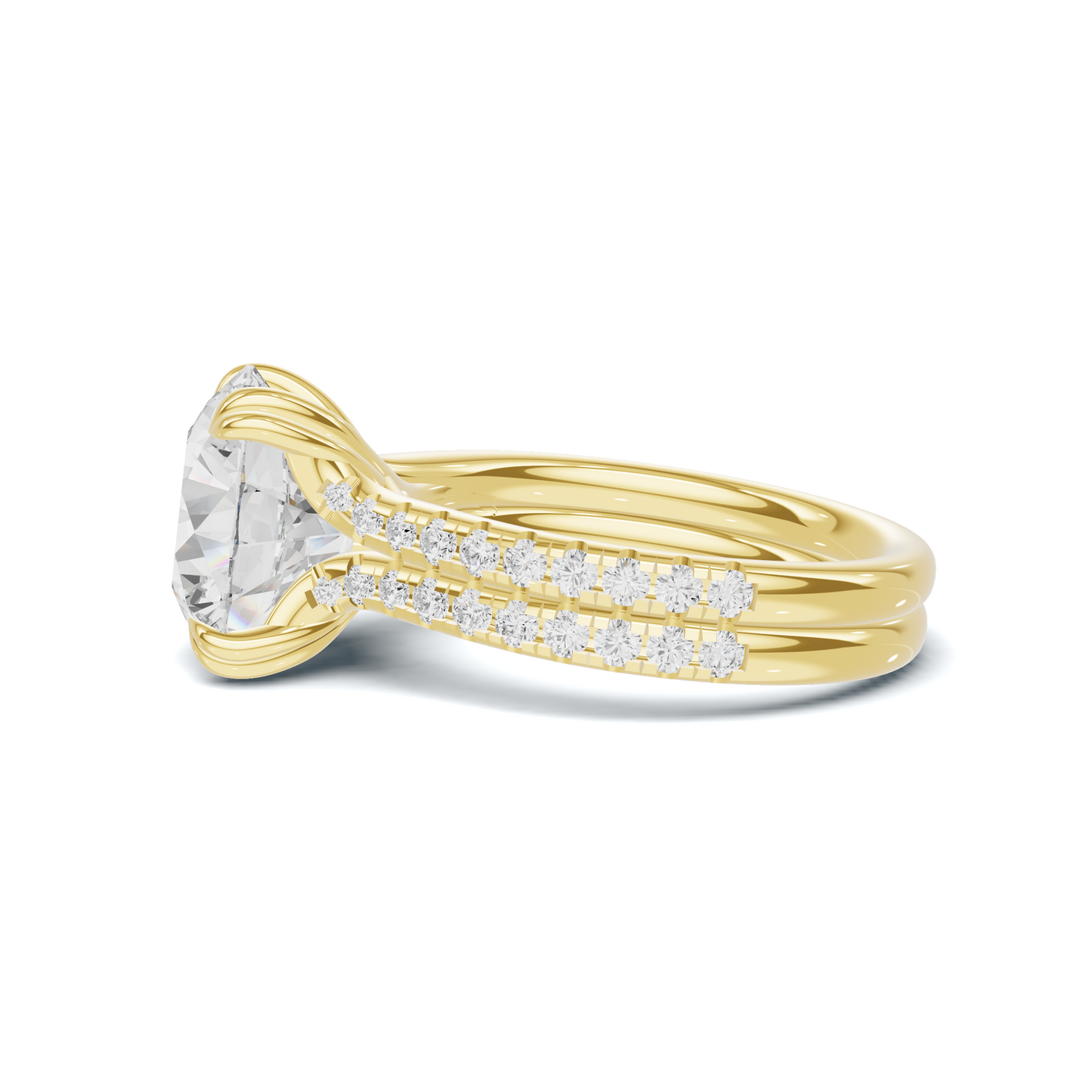 Elegant Cross Over Ring