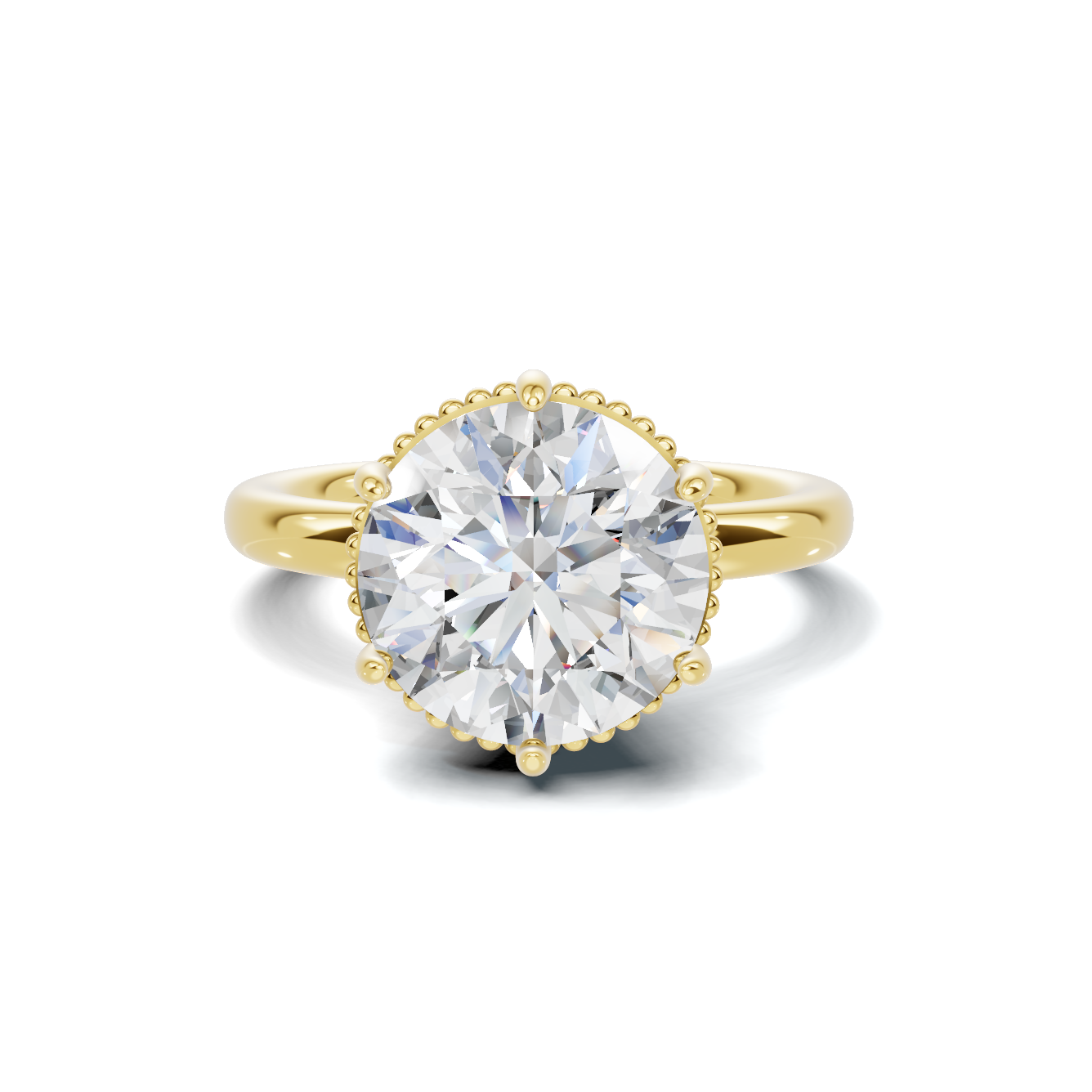 Elegant Crown Setting Ring