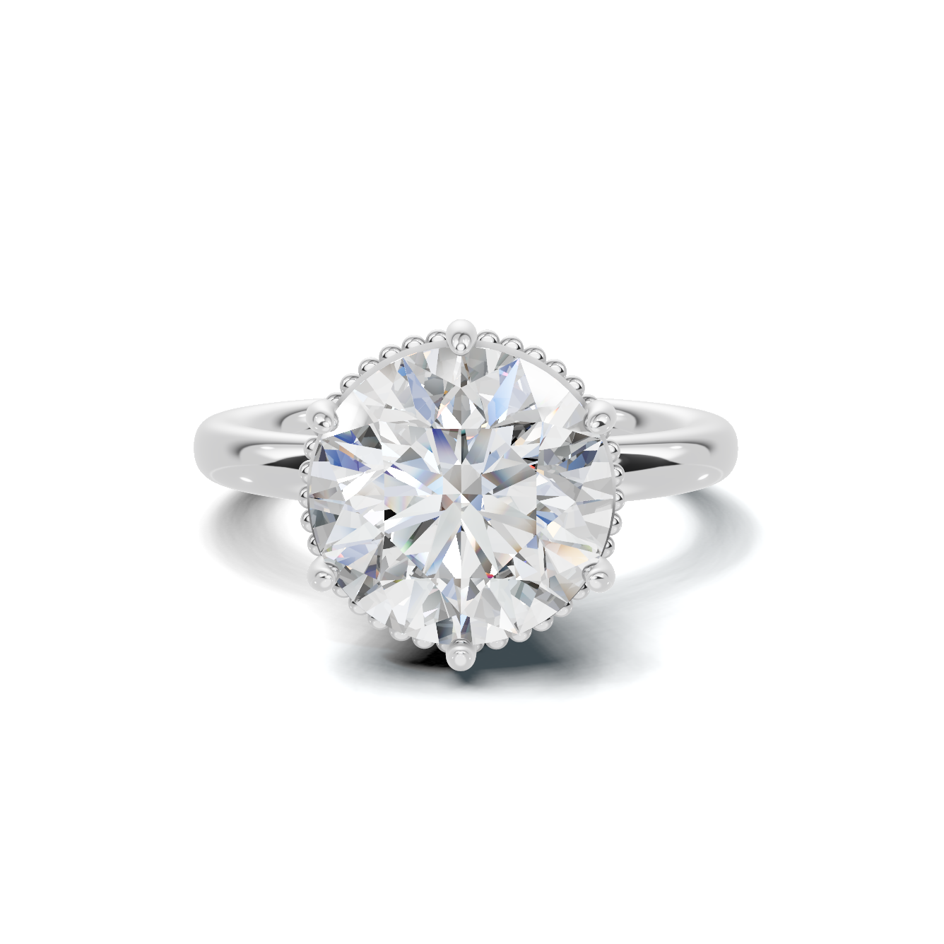 Elegant Crown Setting Ring