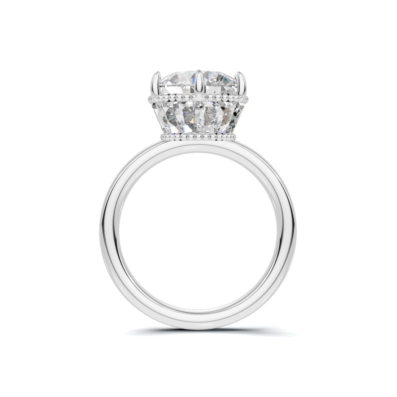 Elegant Crown Setting Ring