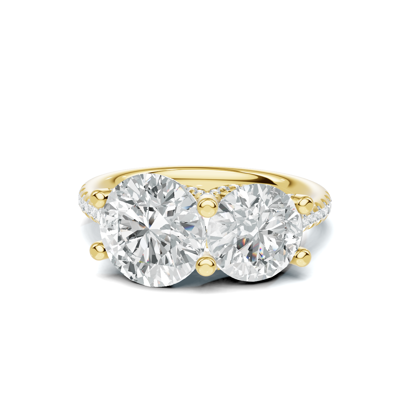 Elegant Dual Stone Ring