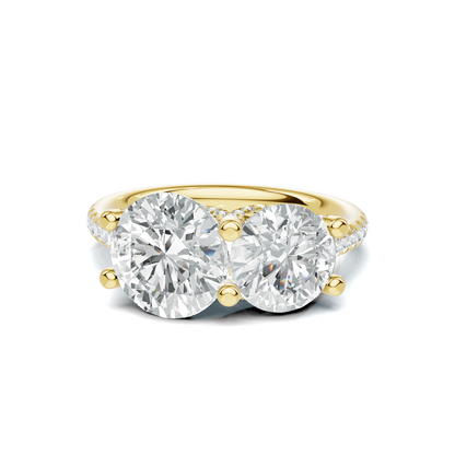 Elegant Dual Stone Ring