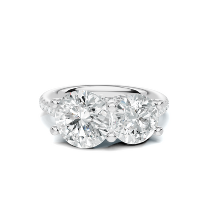 Elegant Dual Stone Ring