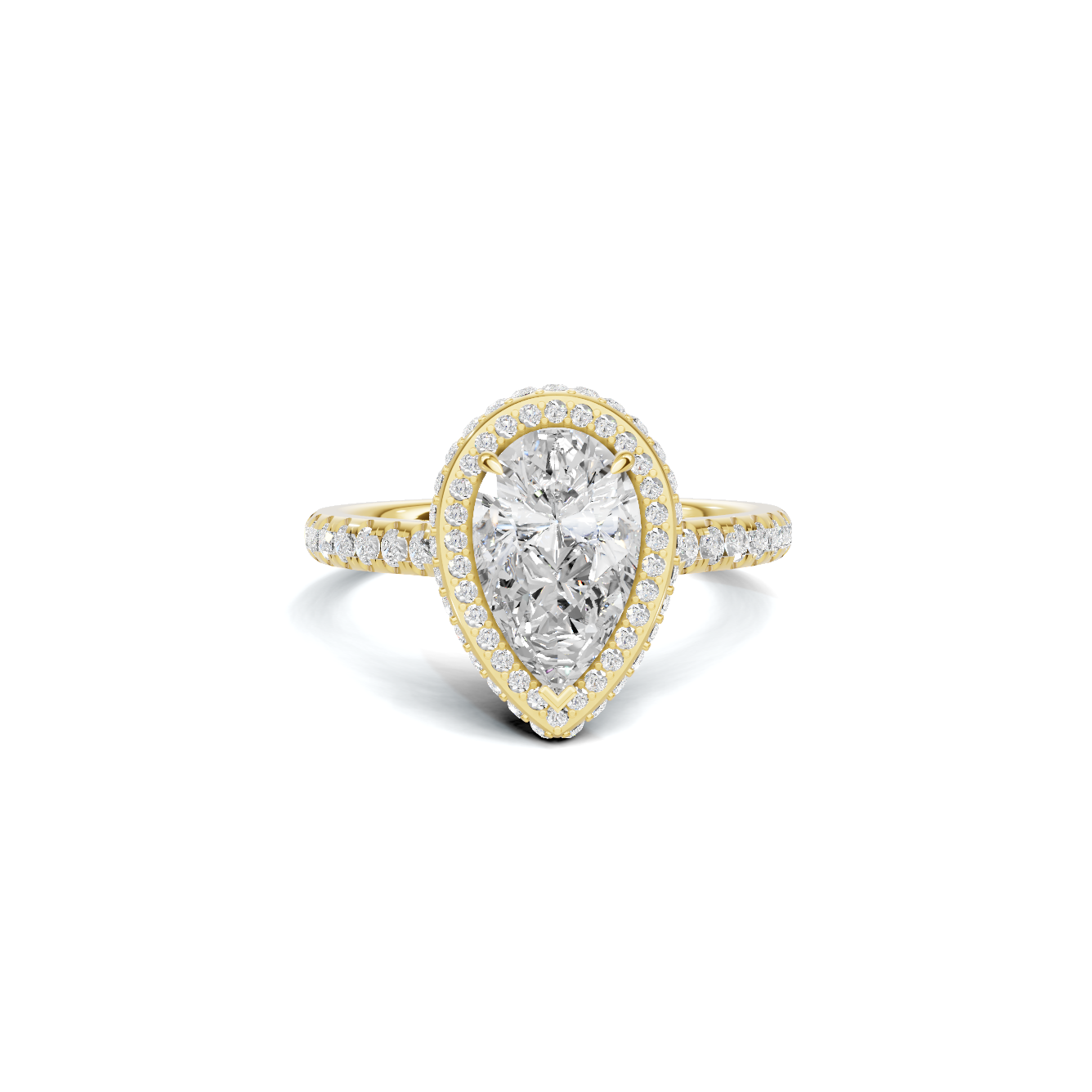 Elegant Halo Ring