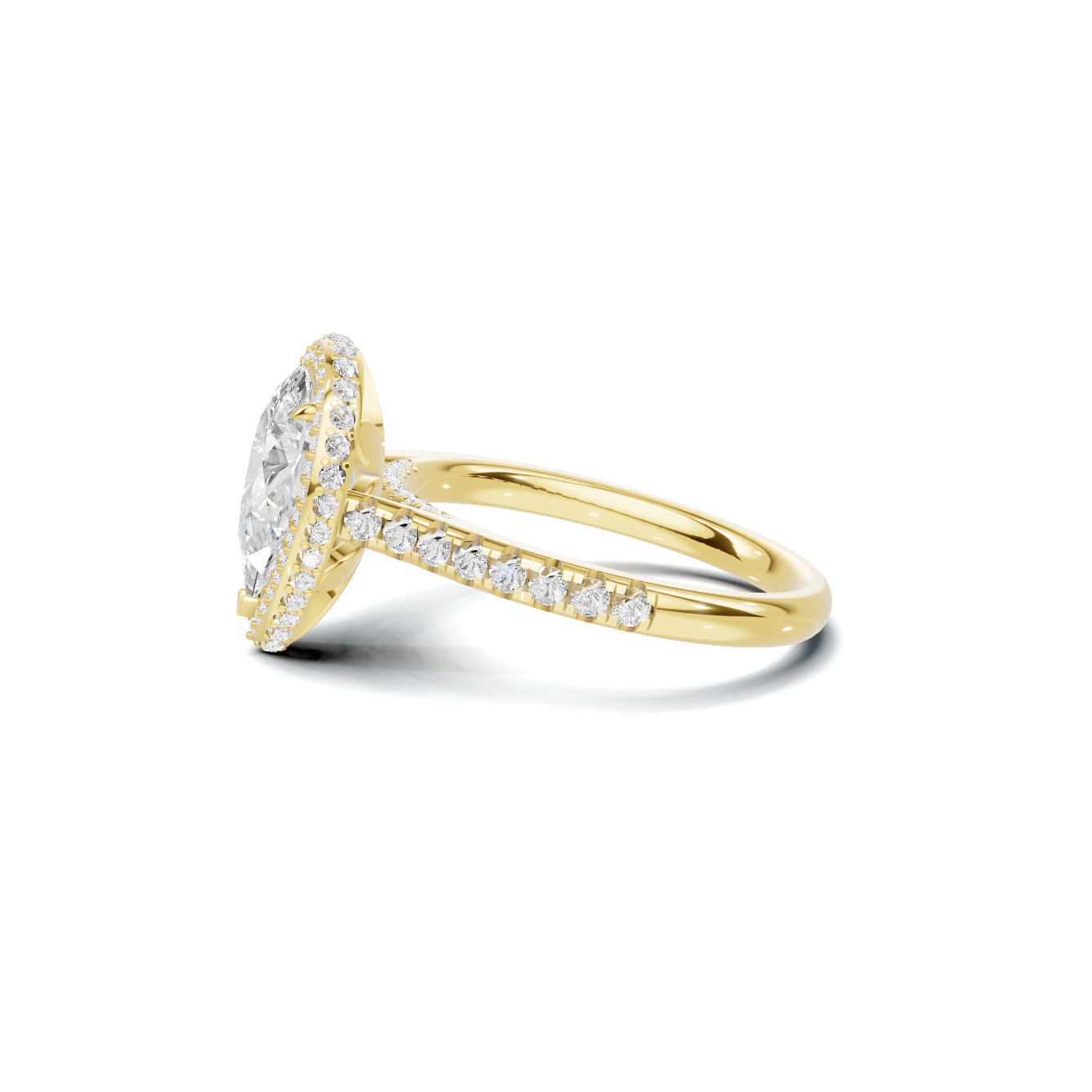 Elegant Halo Ring