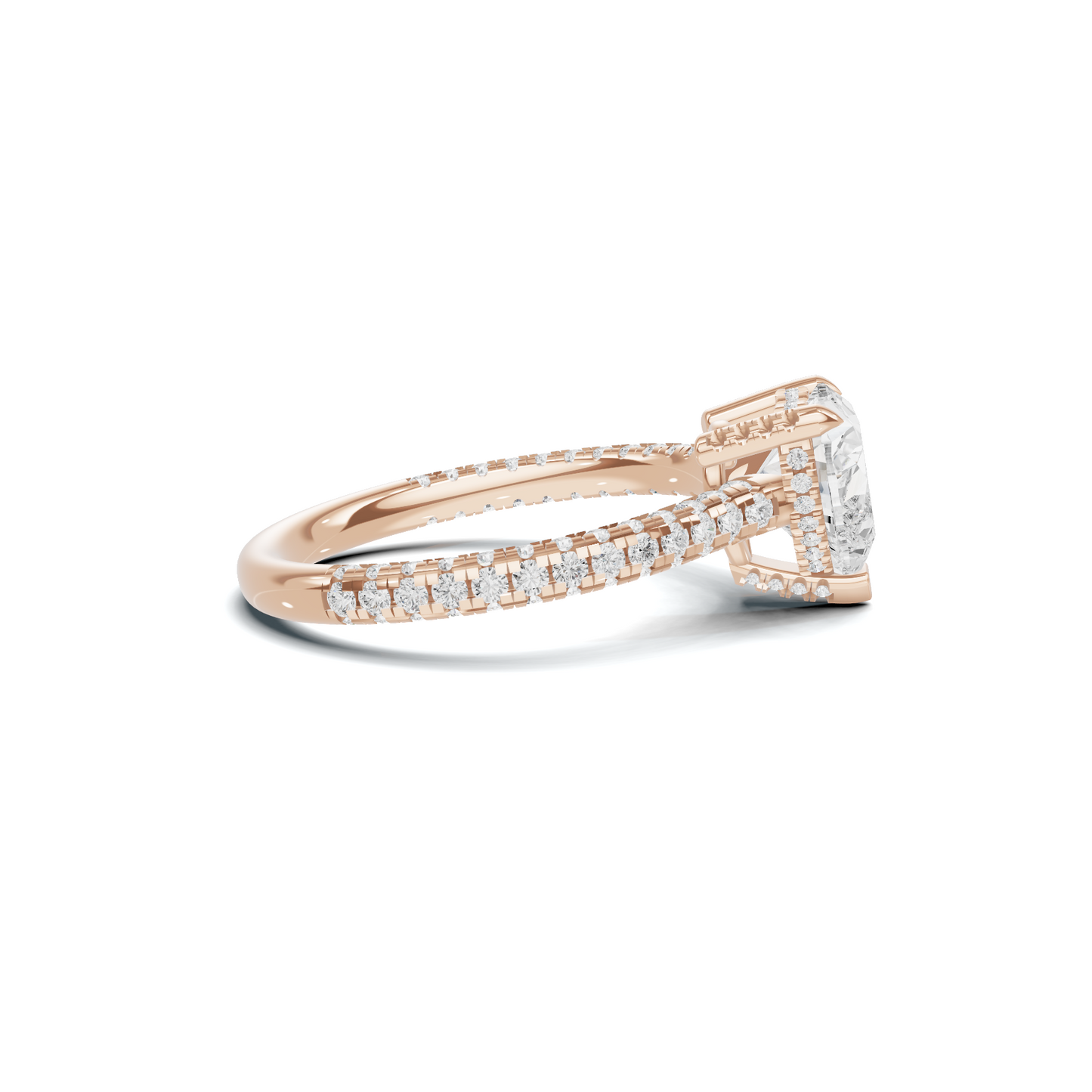 Elegant Heart Pave Ring