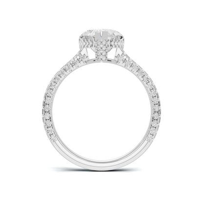 Elegant Heart Pave Ring