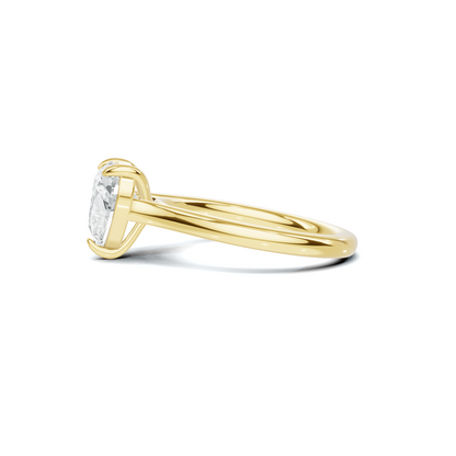 Elegant Heart Solitaire Ring