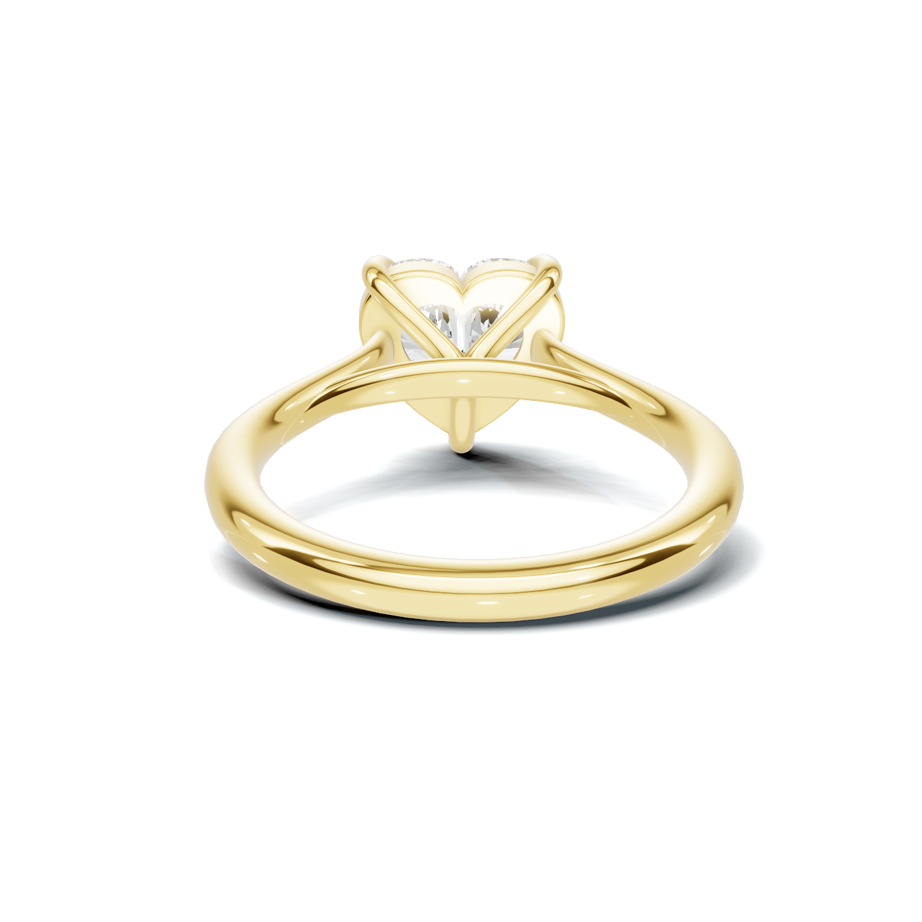 Elegant Heart Solitaire Ring